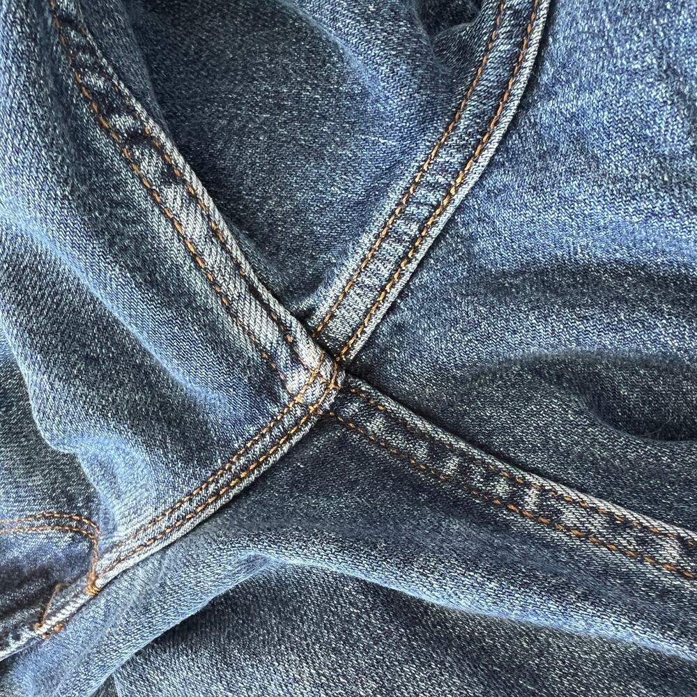 Good American Good Icon Jeans Dark Blue High Rise Sz 10/30 Straight Leg Stretch - Picture 7 of 11